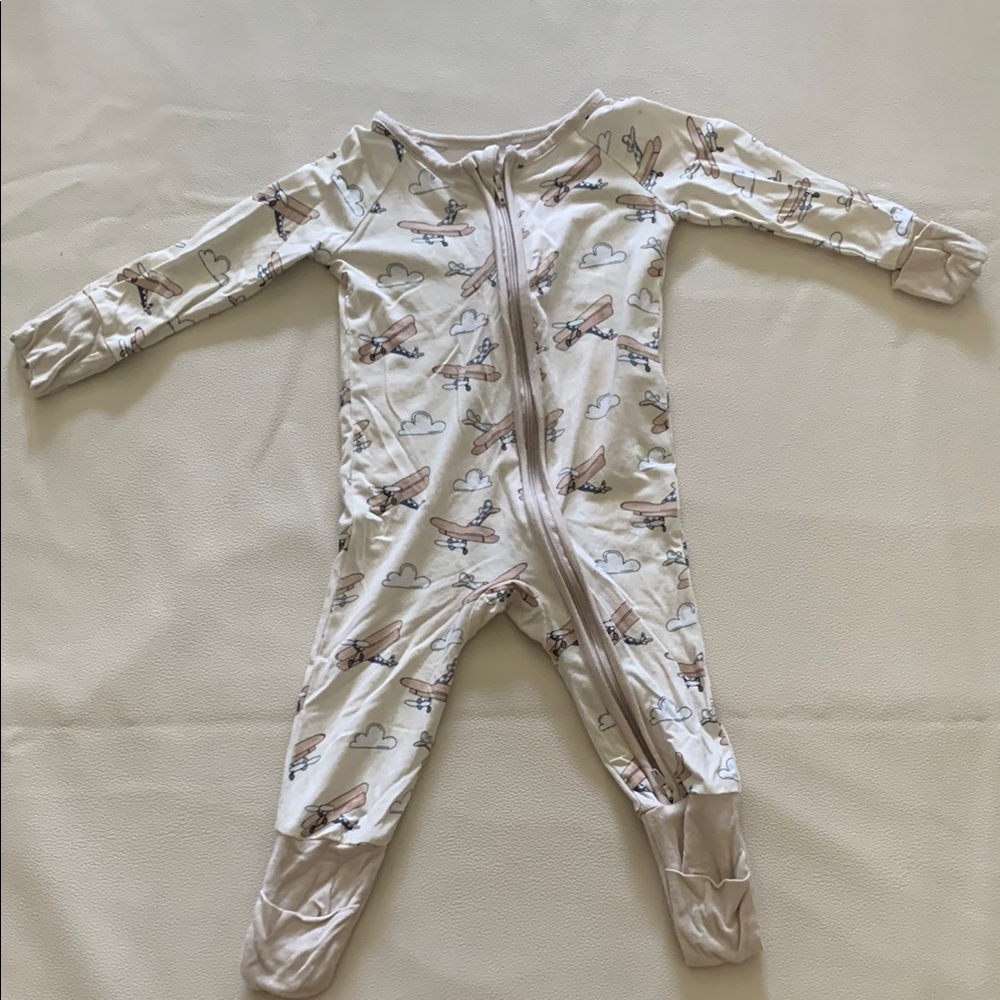 Airplane Print Kids One Piece - Miozing 3-6 months